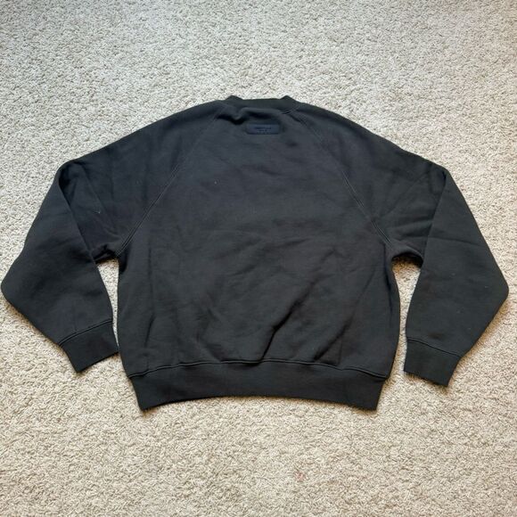 Fear of God Essentials Crewneck Sweatshirt Off Black NWT Size XS - Picture 9 of 10